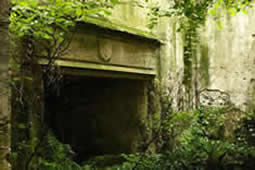 A reclaimed antique fireplace mantle in the south of France